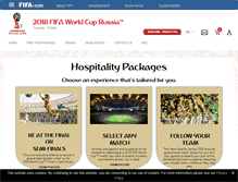 Tablet Screenshot of hospitality.fifa.com