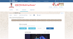 Desktop Screenshot of hotels.fifa.com